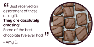 "Just received an assortment of these as a gift. They are absolutely amazing! Some of the best chocolates I've ever had."