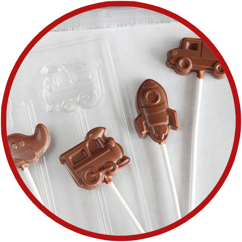 Chocolate online lollipop molds