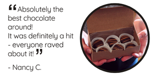 "Absolutely the best chocolate around! It was definitely a hit - everyone raved about it!"