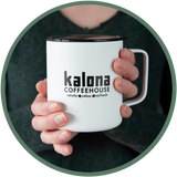 Buy online a mug with lid from Kalona Coffee House