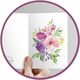 Floral Bouquet painted card