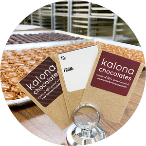 Gift cards from Kalona Chocolates in Kalona Iowa