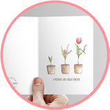 Mother's Day Card with flowers for a chocolate gift box.