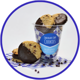 This cup of cookies was made in Kalona, Iowa. It is a delightful gift for anyone missing the fair cookies this year!