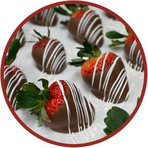 Chocolate covered strawberries made in eastern Iowa.